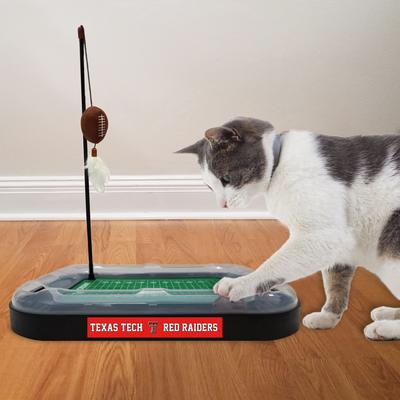 Show full view: Pets First Football Cat Scratcher Toy with Catnip, Texas Tech slide 3 of 6