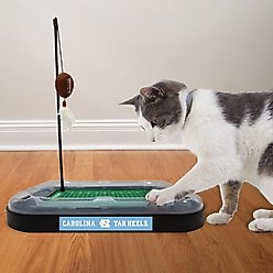 Pets First Football Cat Scratcher Toy with Catnip, U of North Carolina slide 2 of 5