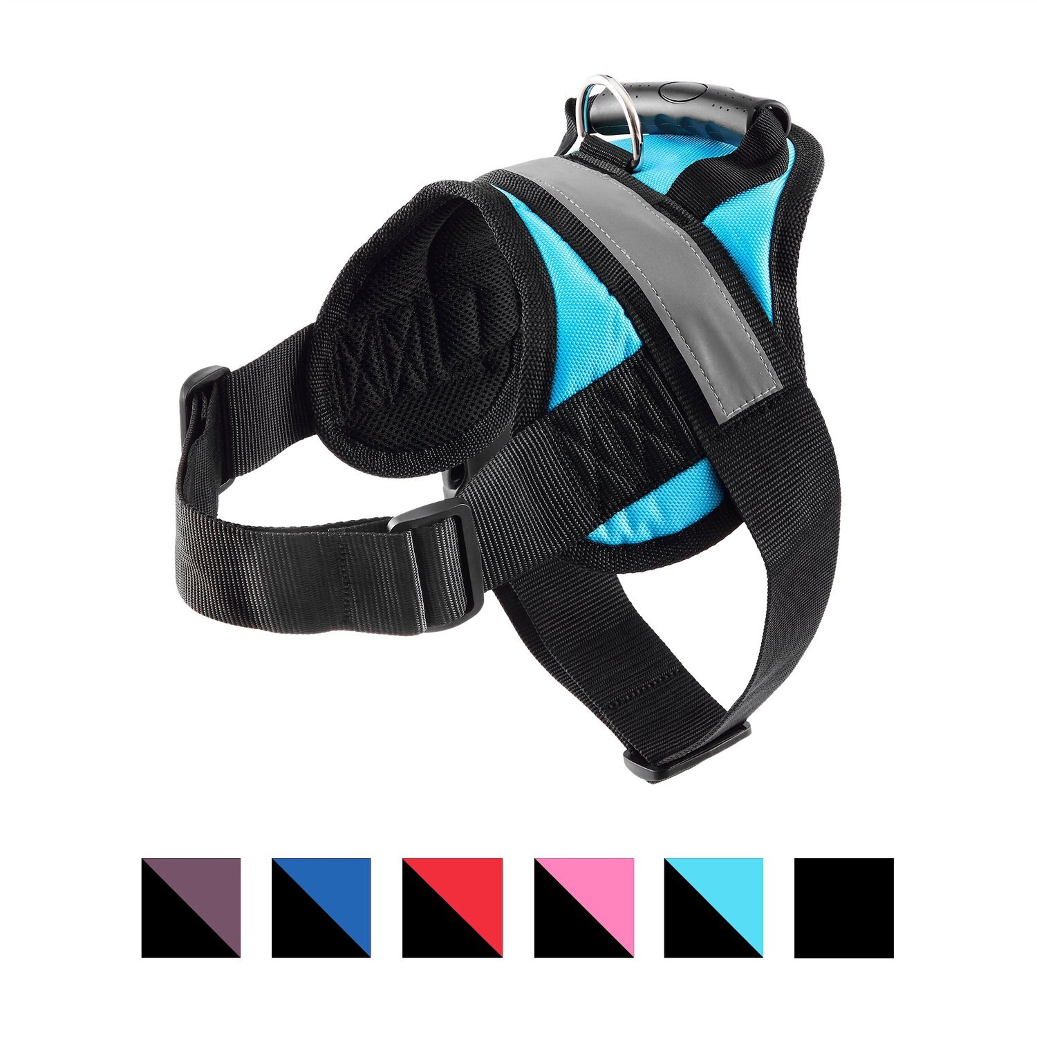 HDP Big Dog No Pull Dog Harness, Bluebird, Large
