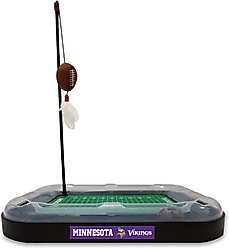 Pets First Football Field Cat Scratcher Toy with Catnip, Minnesota Vikings slide 2 of 5