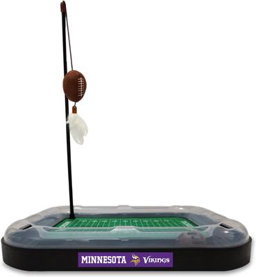 Show full view: Pets First Football Field Cat Scratcher Toy with Catnip, Minnesota Vikings slide 2 of 5
