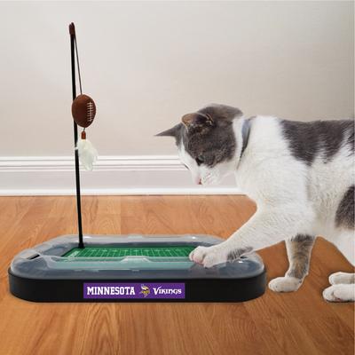 Show full view: Pets First Football Field Cat Scratcher Toy with Catnip, Minnesota Vikings slide 5 of 5