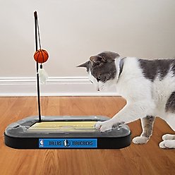 Pets First Basketball Cat Scratcher Toy with Catnip, Dallas Mavericks slide 2 of 5