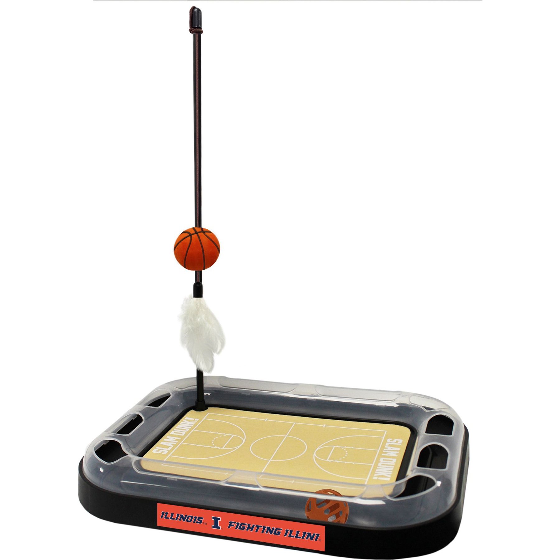 Pets First Basketball Cat Scratcher Toy with Catnip, Illinois