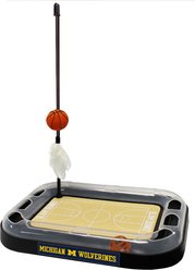 Pets First Basketball Cat Scratcher Toy with Catnip, Michigan