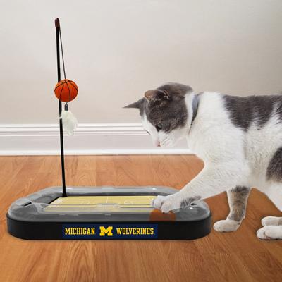 Show full view: Pets First Basketball Cat Scratcher Toy with Catnip, Michigan slide 3 of 5