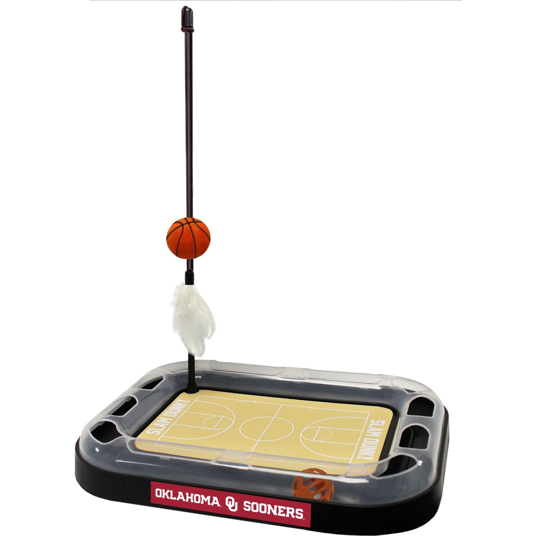 Pets First Basketball Cat Scratcher Toy with Catnip, Oklahoma