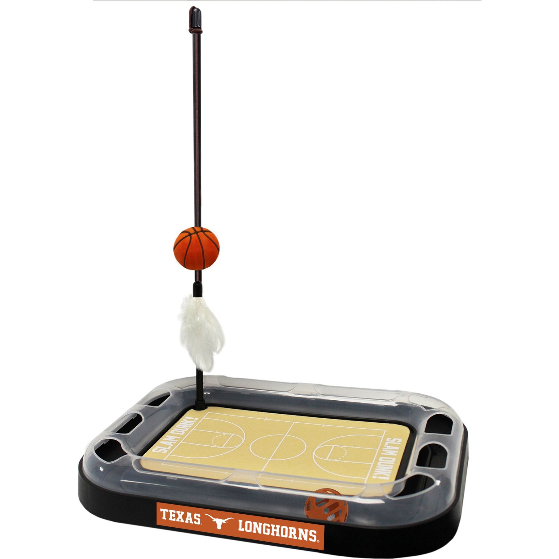 Pets First Basketball Cat Scratcher Toy with Catnip, Texas