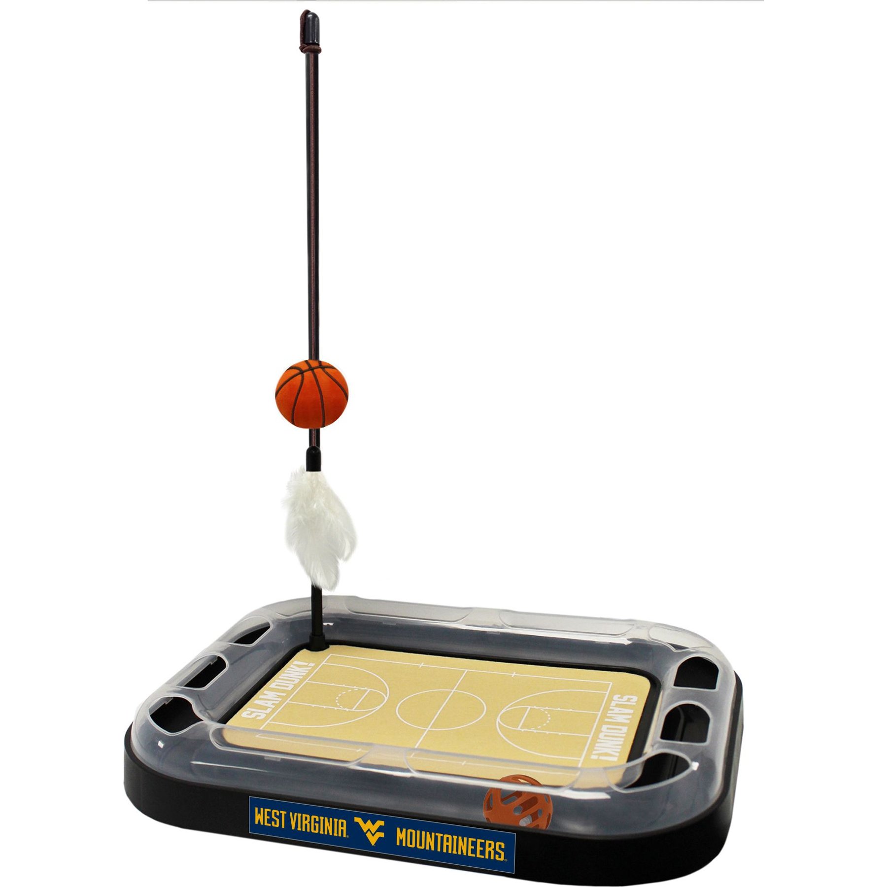 Pets First Basketball Cat Scratcher Toy with Catnip, West Virginia