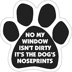Magnetic Pedigrees "No My Window Isn't Dirty" Paw Magnet