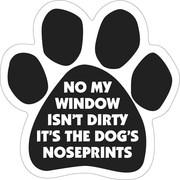 Magnetic Pedigrees "No My Window Isn't Dirty" Paw Magnet slide 1 of 1