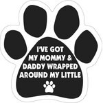 Magnetic Pedigrees Mini Paw Magnet, 6 Count