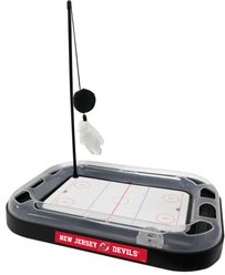 Pets First Hockey Cat Scratcher Toy with Catnip, New Jersey Devils