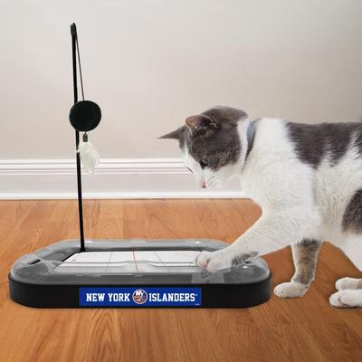 Show full view: Pets First Hockey Cat Scratcher Toy with Catnip, New York Islanders slide 3 of 6