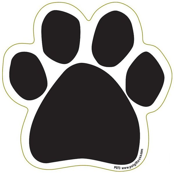 MAGNETIC PEDIGREES Plain Paw Magnet, Black - Chewy.com