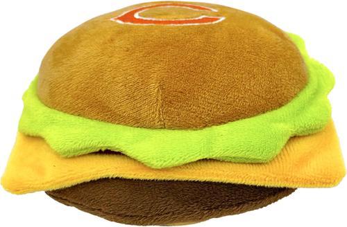 Show full view: Pets First Hamburger Squeaky Dog Chew Toy, Chicago Bears slide 2 of 6