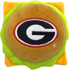 Pets First Hamburger Squeaky Dog Chew Toy, Georgia