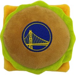 Pets First Hamburger Squeaky Dog Chew Toy, Golden State Warriors