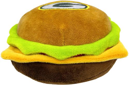 Show full view: Pets First Hamburger Squeaky Dog Chew Toy, Green Bay Packers slide 3 of 7