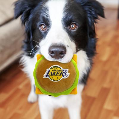 Show full view: Pets First Hamburger Squeaky Dog Chew Toy, LA Lakers slide 4 of 7