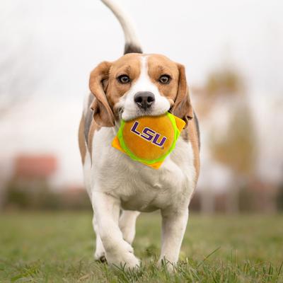Show full view: Pets First Hamburger Squeaky Dog Chew Toy, LSU slide 5 of 7