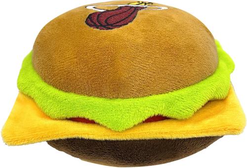 Show full view: Pets First Hamburger Squeaky Dog Chew Toy, Miami Heat slide 2 of 6