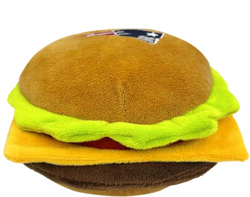 Show full view: Pets First Hamburger Squeaky Dog Chew Toy, New England Patriots slide 3 of 7