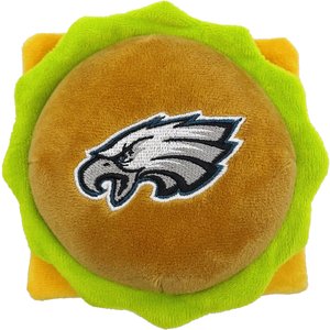 Pets First Hamburger Squeaky Dog Chew Toy, Philadelphia Eagles
