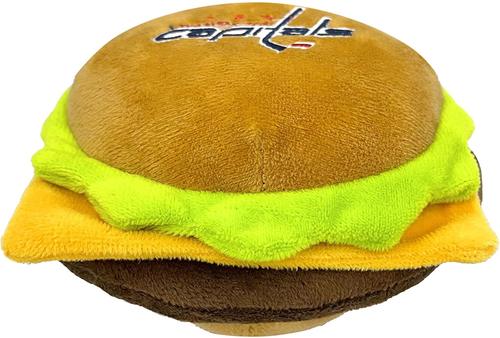 Show full view: Pets First Hamburger Squeaky Dog Chew Toy, Washington Capitals slide 2 of 6