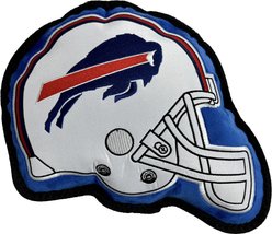 Pets First Helmet Tough Squeaky Dog Chew Toy, Buffalo Bills