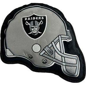 Pets First Helmet Tough Squeaky Dog Chew Toy, Las Vegas Raiders