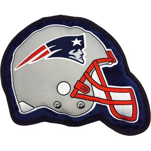 Pets First Helmet Tough Squeaky Dog Chew Toy, New England Patriots