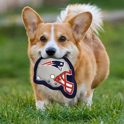 Show full view: Pets First Helmet Tough Squeaky Dog Chew Toy, New England Patriots slide 5 of 7