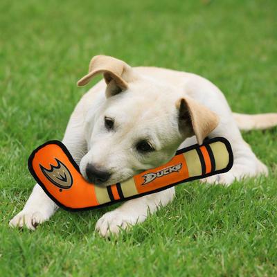 Show full view: Pets First Hockey Stick Tough Squeaky Dog Chew Toy, Anaheim Ducks slide 2 of 6
