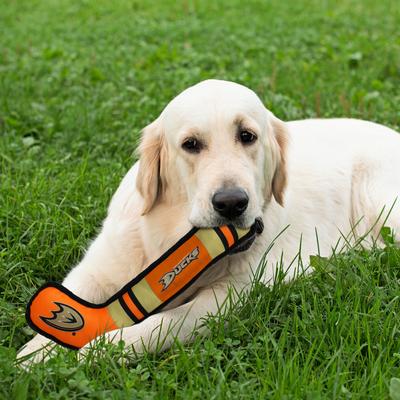 Show full view: Pets First Hockey Stick Tough Squeaky Dog Chew Toy, Anaheim Ducks slide 3 of 6