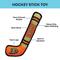 Show in main carousel: Pets First Hockey Stick Tough Squeaky Dog Chew Toy, Anaheim Ducks slide 4 of 6