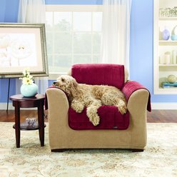 Sure Fit Deluxe Chair Cover, Burgundy slide 2 of 4