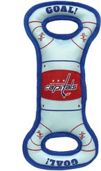 Pets First Hockey Tug Tough Squeaky Dog Chew Toy, Washington Capitals