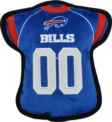 Pets First Jersey Tough Squeaky Dog Chew Toy, Buffalo Bills