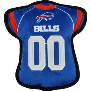 Pets First Jersey Tough Squeaky Dog Chew Toy, Buffalo Bills