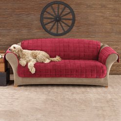 Sure Fit Deluxe Sofa Cover, Burgundy slide 2 of 3