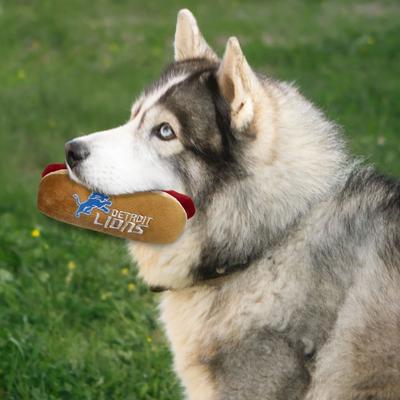 Show full view: Pets First Hot Dog Squeaky Dog Chew Toy, Detroit Lions slide 5 of 6