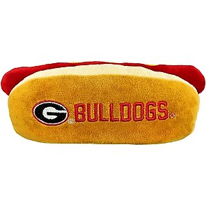 Pets First Hot Dog Squeaky Dog Chew Toy, Georgia