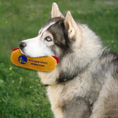 Show full view: Pets First Hot Dog Squeaky Dog Chew Toy, Golden State Warriors slide 4 of 6
