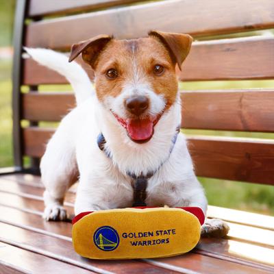Show full view: Pets First Hot Dog Squeaky Dog Chew Toy, Golden State Warriors slide 5 of 6