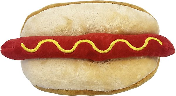 Show full view: Pets First Hot Dog Squeaky Dog Chew Toy, Las Vegas Raiders slide 5 of 6