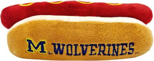 Show full view: Pets First Hot Dog Squeaky Dog Chew Toy, Michigan slide 3 of 8