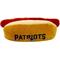 Show in main carousel: Pets First Hot Dog Squeaky Dog Chew Toy, New England Patriots slide 2 of 7