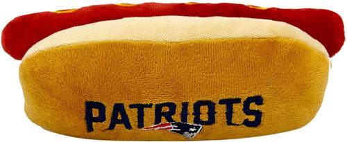 Show full view: Pets First Hot Dog Squeaky Dog Chew Toy, New England Patriots slide 2 of 7