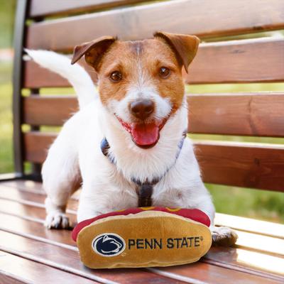 Show full view: Pets First Hot Dog Squeaky Dog Chew Toy, Penn State slide 5 of 6